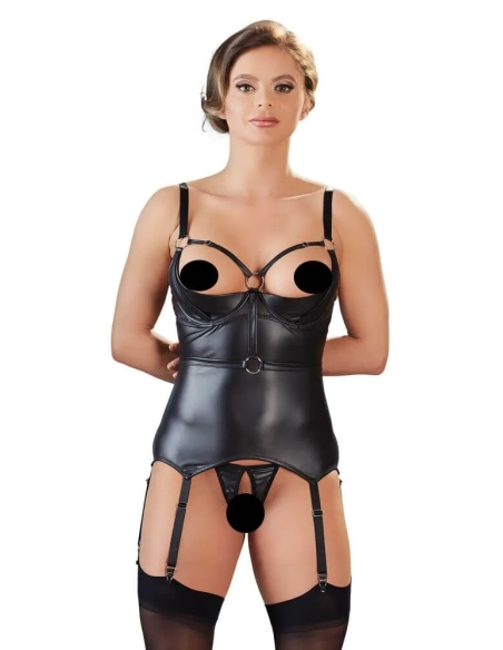 Podvazkový bondage top Basque