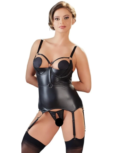 Podvazkový bondage top Basque