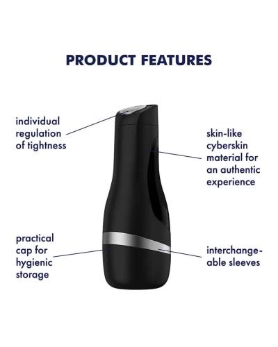 Satisfyer Men Classic stříbrný masturbátor