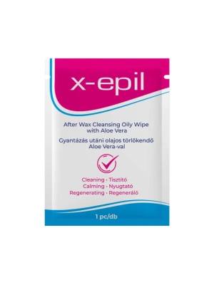 Podepilační čistící olejová utěrka s Aloe Vera X-Epil