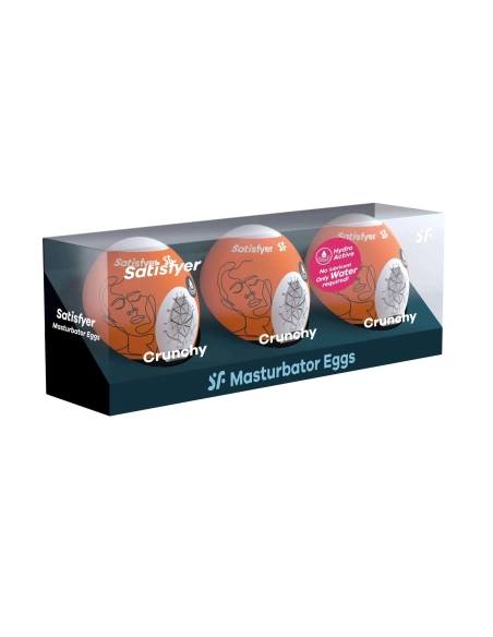 Sada masturbačních vajíček 3ks Satisfyer Egg Crunchy