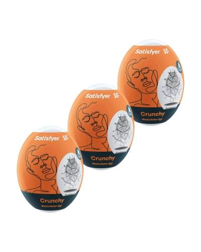 Sada masturbačních vajíček 3ks Satisfyer Egg Crunchy