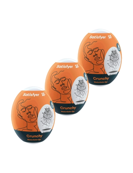 Sada masturbačních vajíček 3ks Satisfyer Egg Crunchy