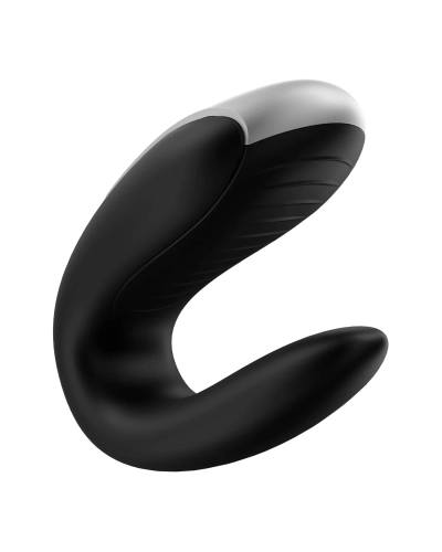 Satisfyer Double Fun - nabíjecí smart párový vibrátor s dálkovým ovladačem (černý)
