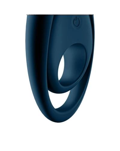 Satisfyer Gloriouse Duo - nabíjecí, vodotěsný vibrační kroužek na penis (modrý)