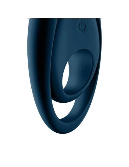 Satisfyer Gloriouse Duo - nabíjecí, vodotěsný vibrační kroužek na penis (modrý)