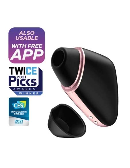 Satisfyer Love Triangle – nabíjecí, vodotěsný, smart vibrátor a stimulátor na klitoris (černý)