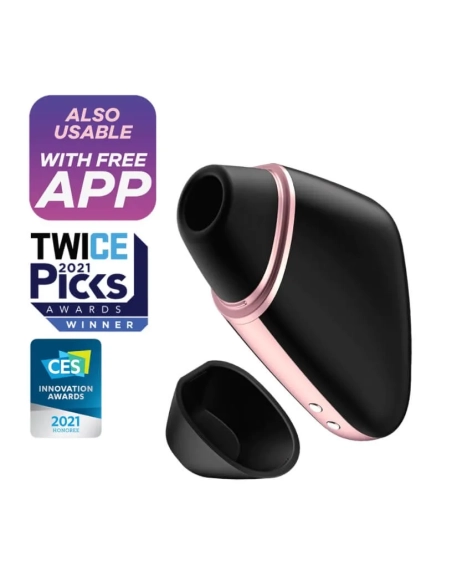 Satisfyer Love Triangle – nabíjecí, vodotěsný, smart vibrátor a stimulátor na klitoris (černý)