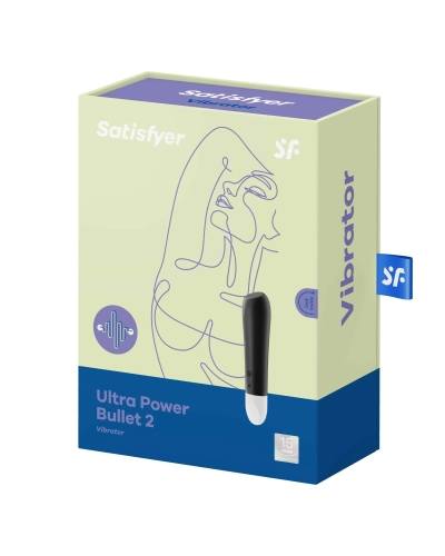 Satisfyer Ultra Power Bullet 2 - nabíjecí, vodotěsný vibrátor (černý)