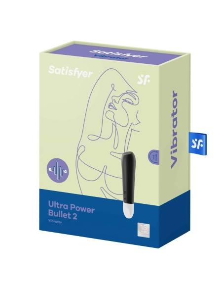 Satisfyer Ultra Power Bullet 2 - nabíjecí, vodotěsný vibrátor (černý)