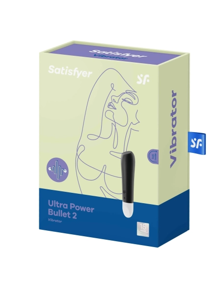 Satisfyer Ultra Power Bullet 2 - nabíjecí, vodotěsný vibrátor (černý)