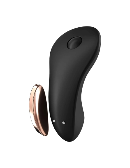 Satisfyer Little Secret - nabíjecí, vodotěsný smart vibrátor na klitoris (černý)