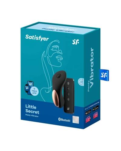 Satisfyer Little Secret - nabíjecí, vodotěsný smart vibrátor na klitoris (černý)