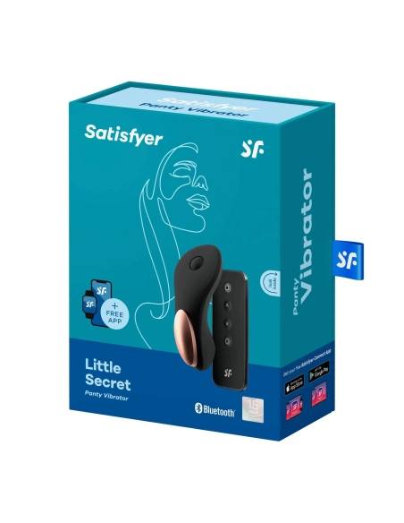 Satisfyer Little Secret - nabíjecí, vodotěsný smart vibrátor na klitoris (černý)