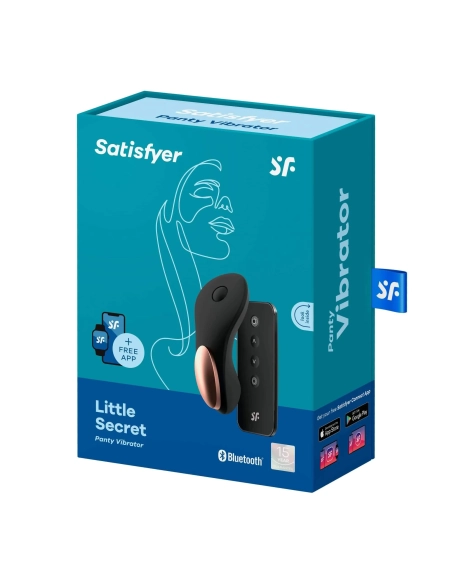 Satisfyer Little Secret - nabíjecí, vodotěsný smart vibrátor na klitoris (černý)