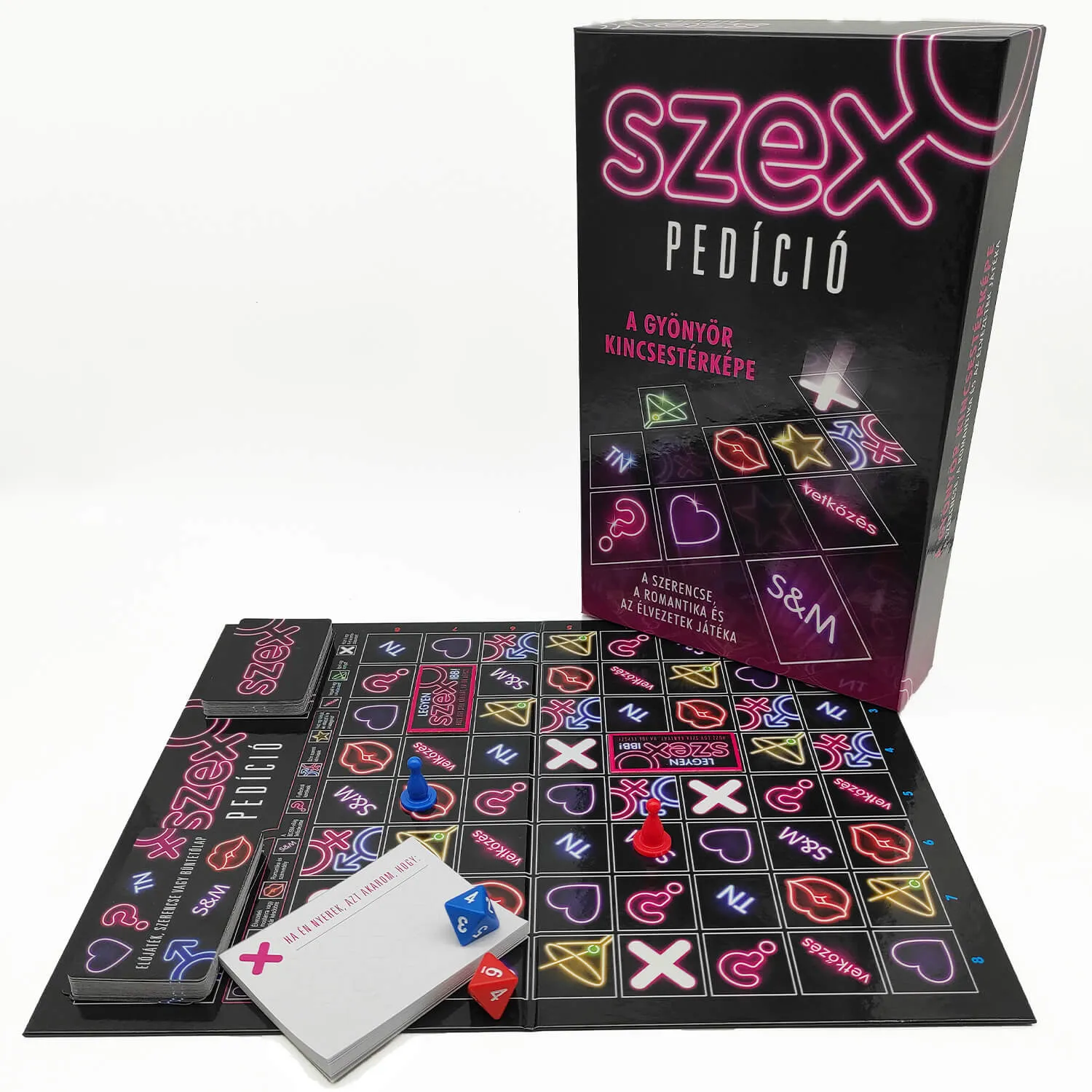 Sexpedice - společenská hra pro dospělé v maďarském jazyce