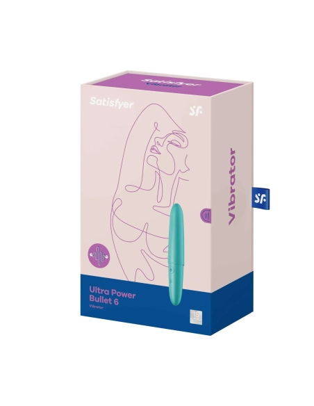 Satisfyer Ultra Power Bullet 6 - nabíjecí, vodotěsný vibrátor (tyrkysový)