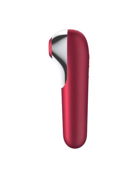 vodotěsný smart vibrátor na klitoris a vagínu Satisfyer Dual Love červený