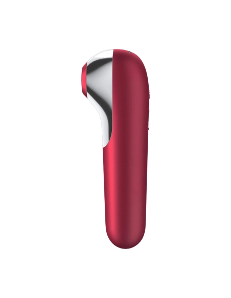 vodotěsný smart vibrátor na klitoris a vagínu Satisfyer Dual Love červený