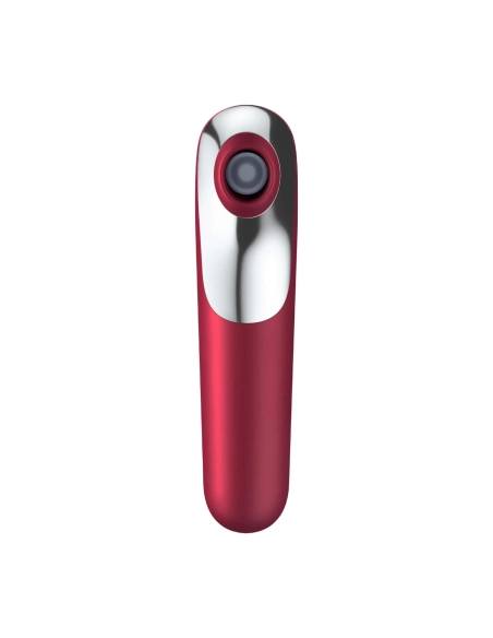 Satisfyer Dual Love - nabíjecí, vodotěsný smart vibrátor na klitoris a vagínu (červený)