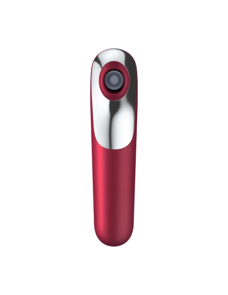Satisfyer Dual Love - nabíjecí, vodotěsný smart vibrátor na klitoris a vagínu (červený)