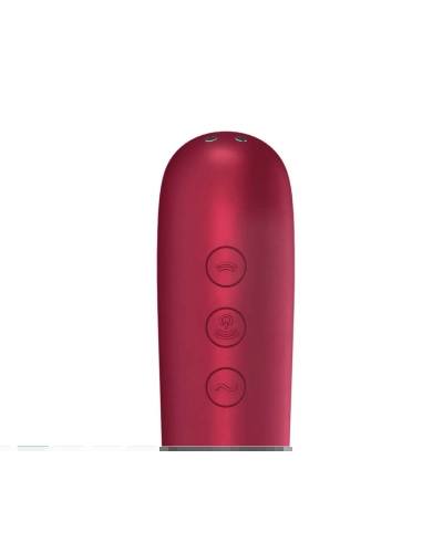 Satisfyer Dual Love - nabíjecí, vodotěsný smart vibrátor na klitoris a vagínu (červený)
