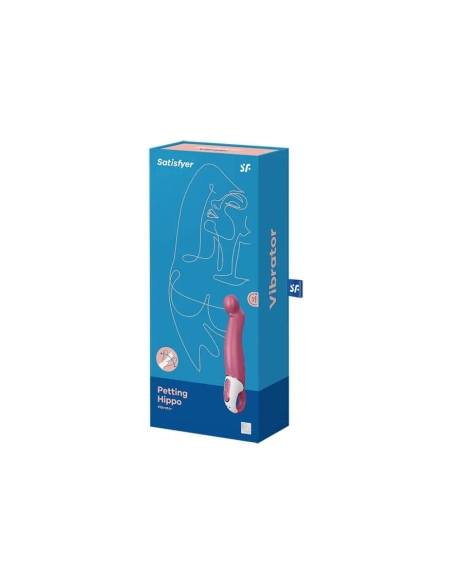 Satisfyer Petting Hippo - nabíjecí, vodotěsný vibrátor (purpurový)