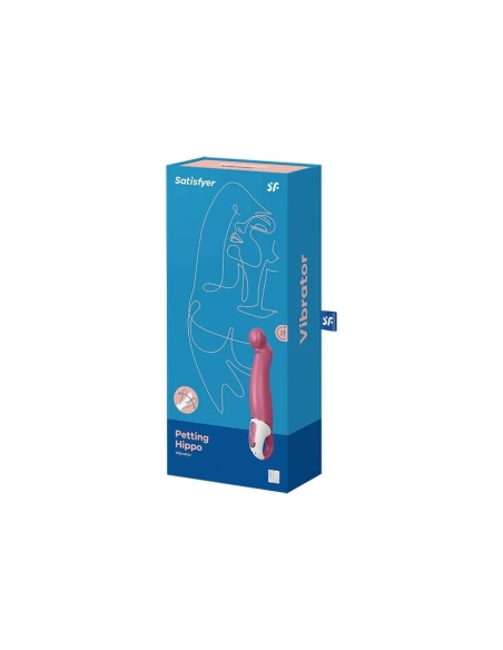 Satisfyer Petting Hippo - nabíjecí, vodotěsný vibrátor (purpurový)