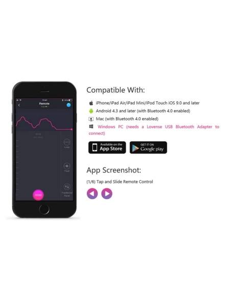 LOVENSE Lush 2 - nabíjecí smart vibrační vajíčko (růžové)