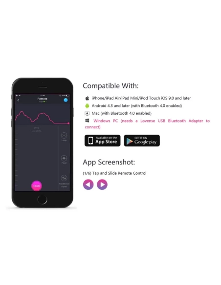 LOVENSE Lush 2 - nabíjecí smart vibrační vajíčko (růžové)