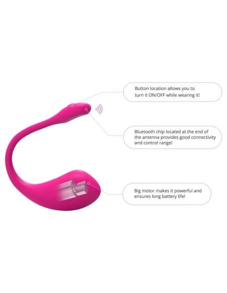 LOVENSE Lush 2 - nabíjecí smart vibrační vajíčko (růžové)