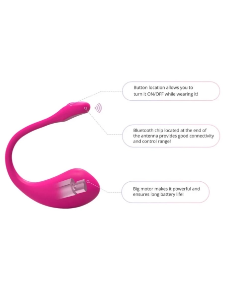 LOVENSE Lush 2 - nabíjecí smart vibrační vajíčko (růžové)