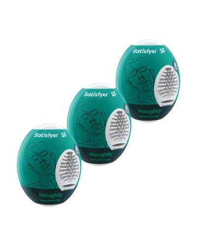 Satisfyer Egg Naughty - sada masturbačních vajíček (3ks)