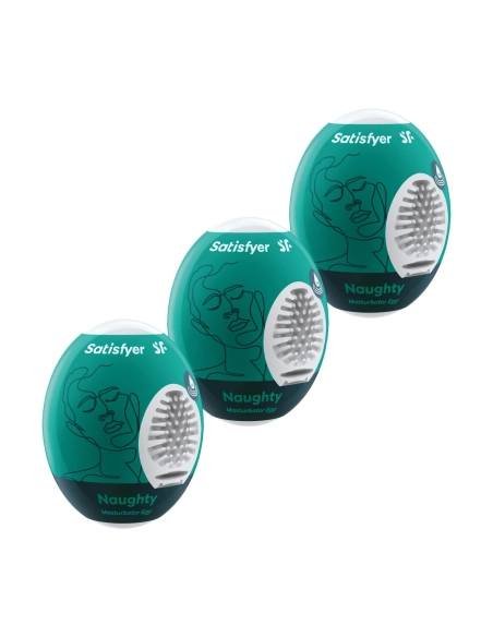 Satisfyer Egg Naughty - sada masturbačních vajíček (3ks)