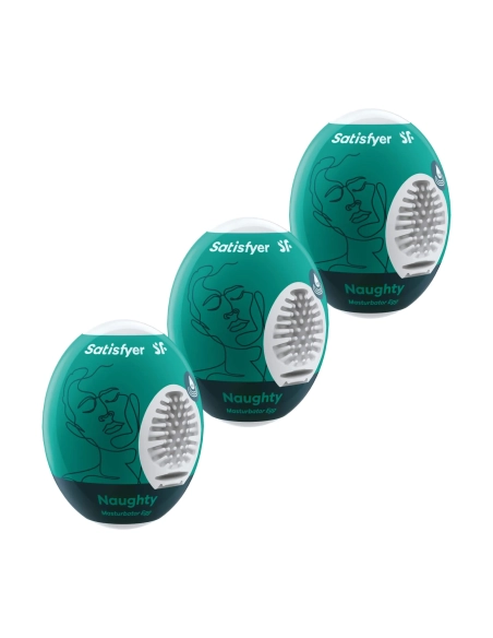 Satisfyer Egg Naughty - sada masturbačních vajíček (3ks)