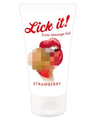 Jedlý lubrikant jahodový 50ml Lick it!