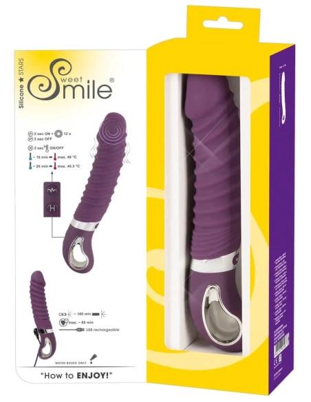 ohřívající vibrátor SMILE Soft fialový