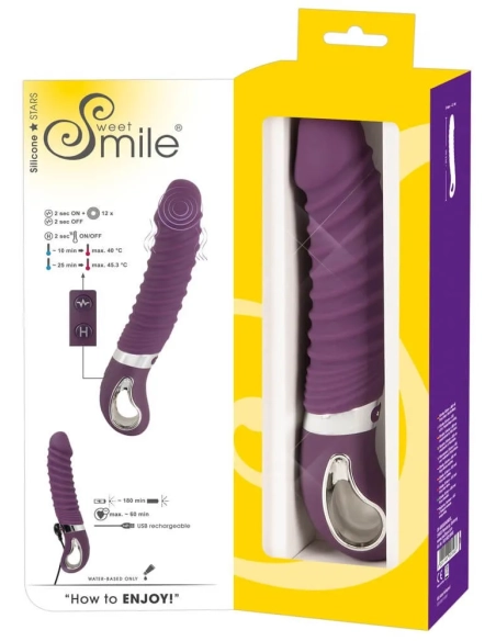 ohřívající vibrátor SMILE Soft fialový