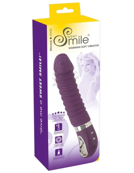 SMILE Soft - nabíjecí, ohřívající vibrátor (fialový)