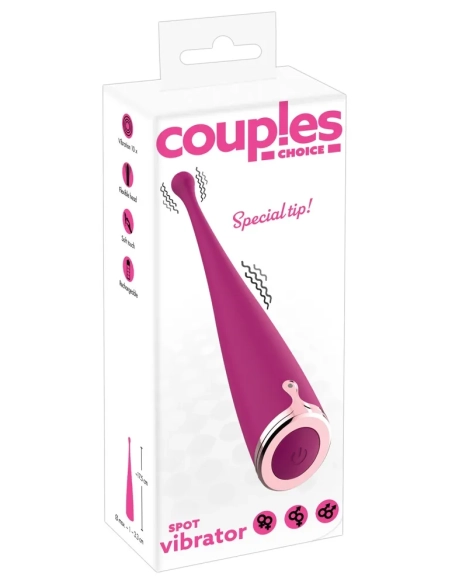 Couples Choice Spot Vibrator - nabíjecí vibrátor na klitoris (růžový)