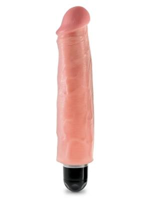 realistický vibrátor Pipedream King Cock 7″ Vibrating Stiffy 18cm tělová barva