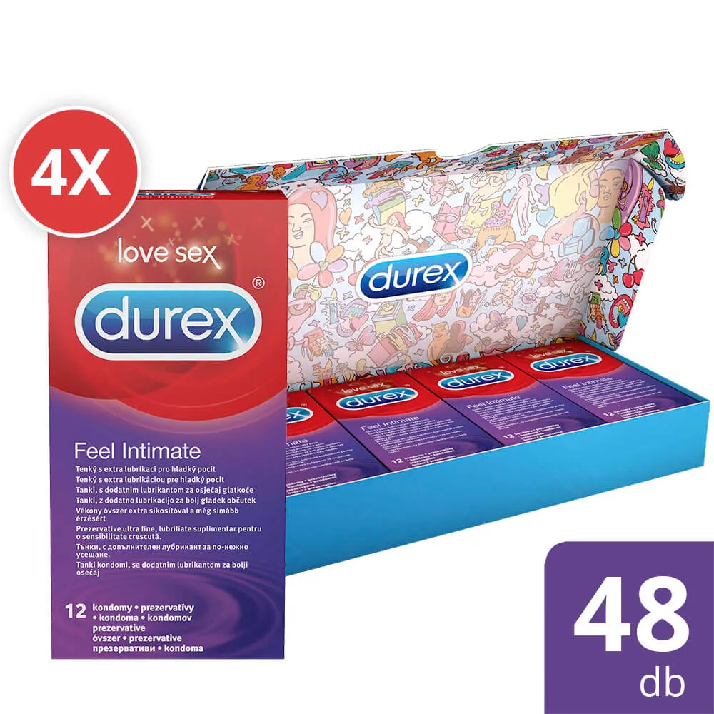 Levně Balení kondomů Durex s tenkým designem, v ekonomickém balení