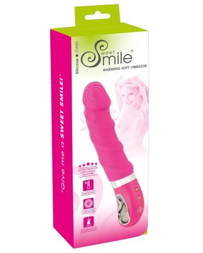 SMILE Soft - nabíjecí, ohřívající vibrátor (růžový)