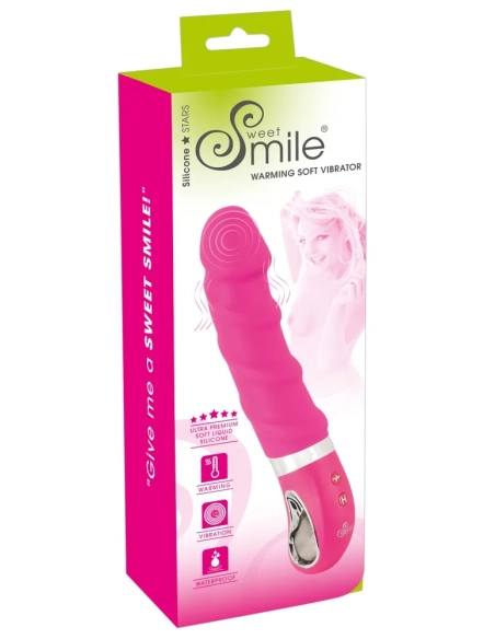SMILE Soft - nabíjecí, ohřívající vibrátor (růžový)