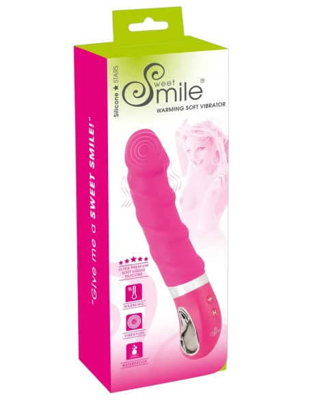 SMILE Soft - nabíjecí, ohřívající vibrátor (růžový)