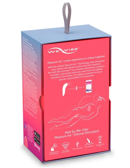 We-Vibe Melt – nabíjecí vodotěsný smart stimulátor klitorisu korálový