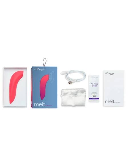 We-Vibe Melt – nabíjecí vodotěsný smart stimulátor klitorisu korálový