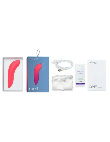 We-Vibe Melt – nabíjecí vodotěsný smart stimulátor klitorisu korálový