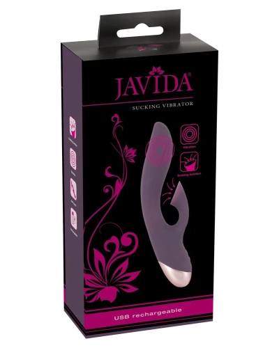 Javida - nabíjecí, vodotěsný klitorisový, sací vibrátor (fialový)