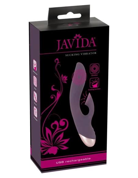 Javida - nabíjecí, vodotěsný klitorisový, sací vibrátor (fialový)